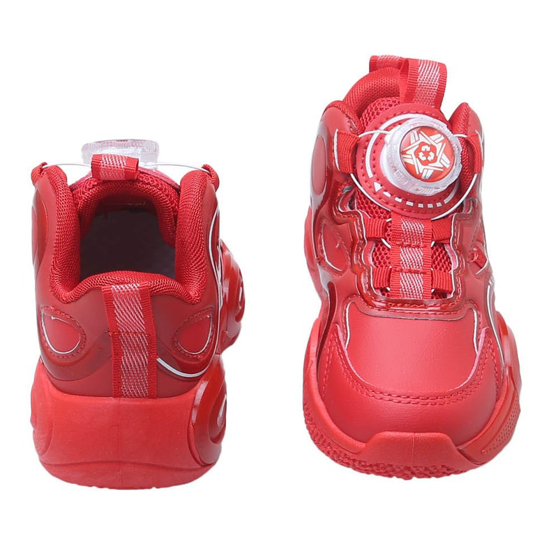 Hopscotch Girls PU Text Print Athletic Shoes in Red Color, UK: 14 (KSX-4593573)