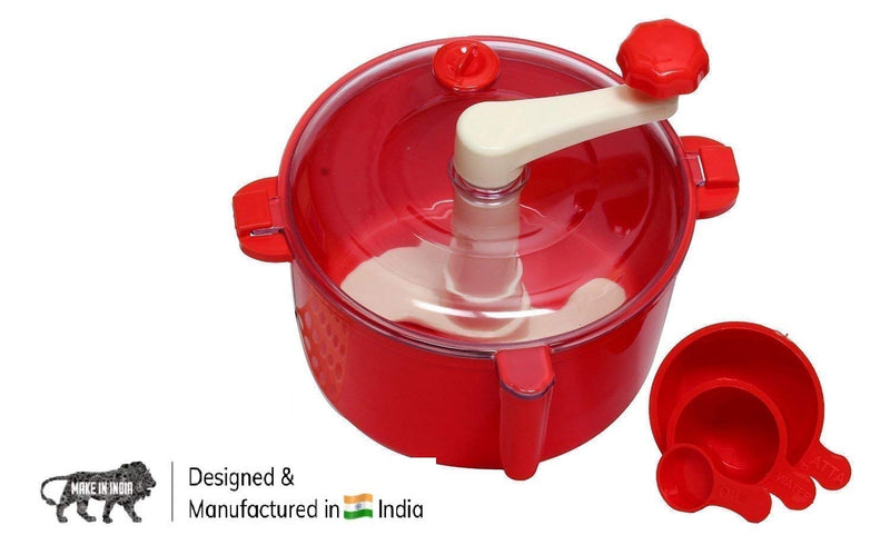 Veena Atta Dough Kneader Maker 5 in 1 Automatic Atta Roti Dough chakki Atta Maker Measuring Cups Set Bread Mixer for Home Kitchen XN2012