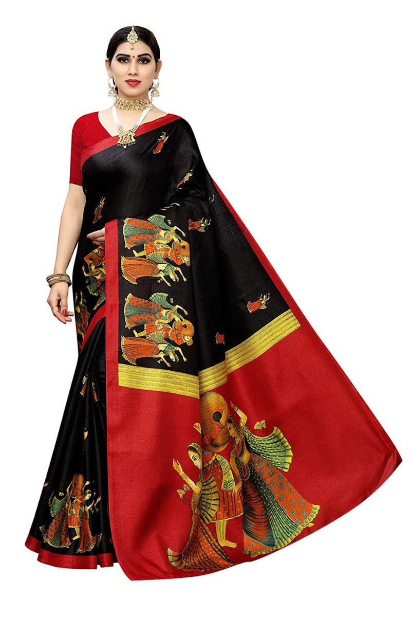 YASHIKA Women Art Silk Sarees SDPL-SDPL-RAJARANI BLACK