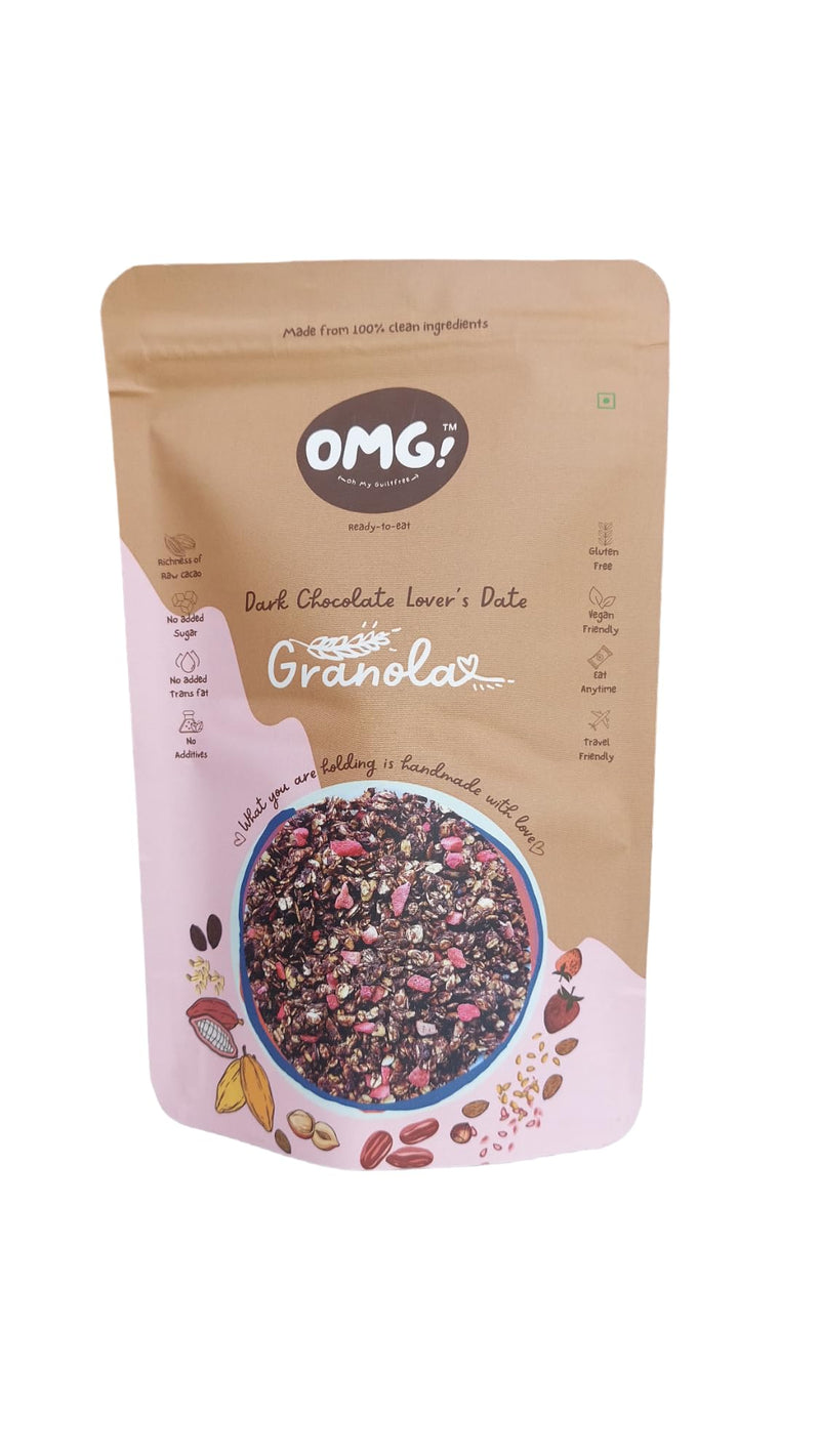 Dark Chocolate Lover's Date Granola | 150 Gm | OMG! Oh My Guiltfree