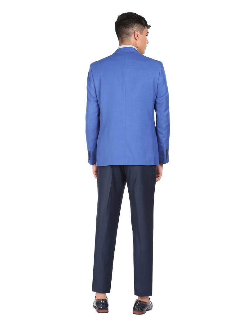 Arrow Men's Polyester Navy Solid Suit (ARABSU5502 40)