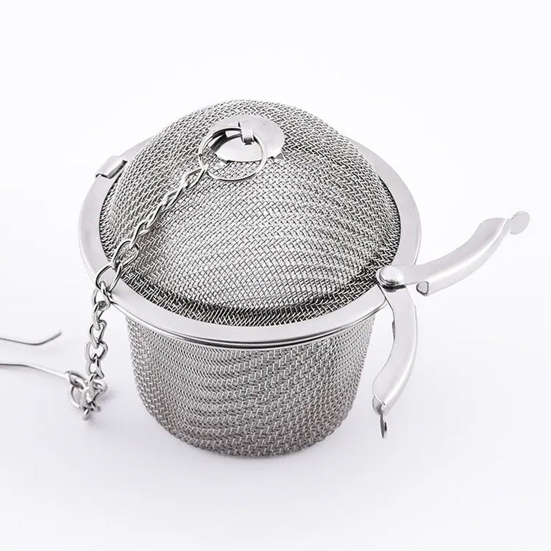 Imaashi Stainless Steel Green Tea Infuser for Loose Leaf Tea Brewing - Durable Mesh Strainer with Handle - Rust-Free Tea Steeper - Easy to Clean and Reusable - Ideal for Herbal, Black, White Tea