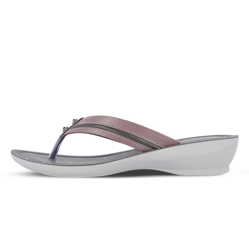 WALKAROO GRAPE LADIES V-STRAP(WL7113) 6 UK