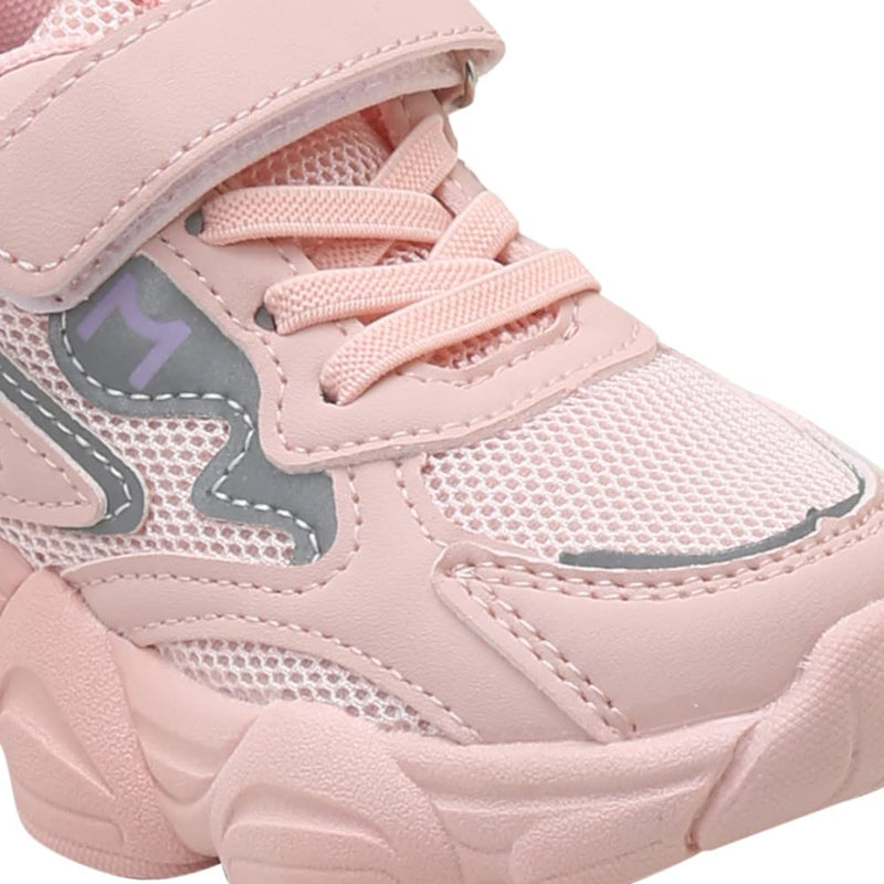 Hopscotch Girls Mesh Solid Athletic Shoes in Pink Color, UK:12.5 (FAQ-4317204)