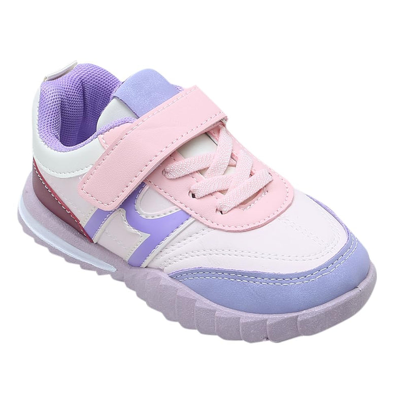 Hopscotch Girls PU Solid Athletic Shoes in Purple Color, UK: 14 (XZY-4575399)