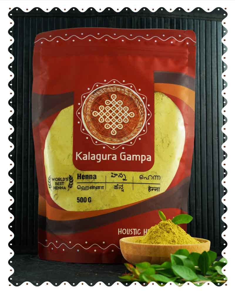 Kalagura Gampa Pure & Natural Henna Powder Mix (500gm)