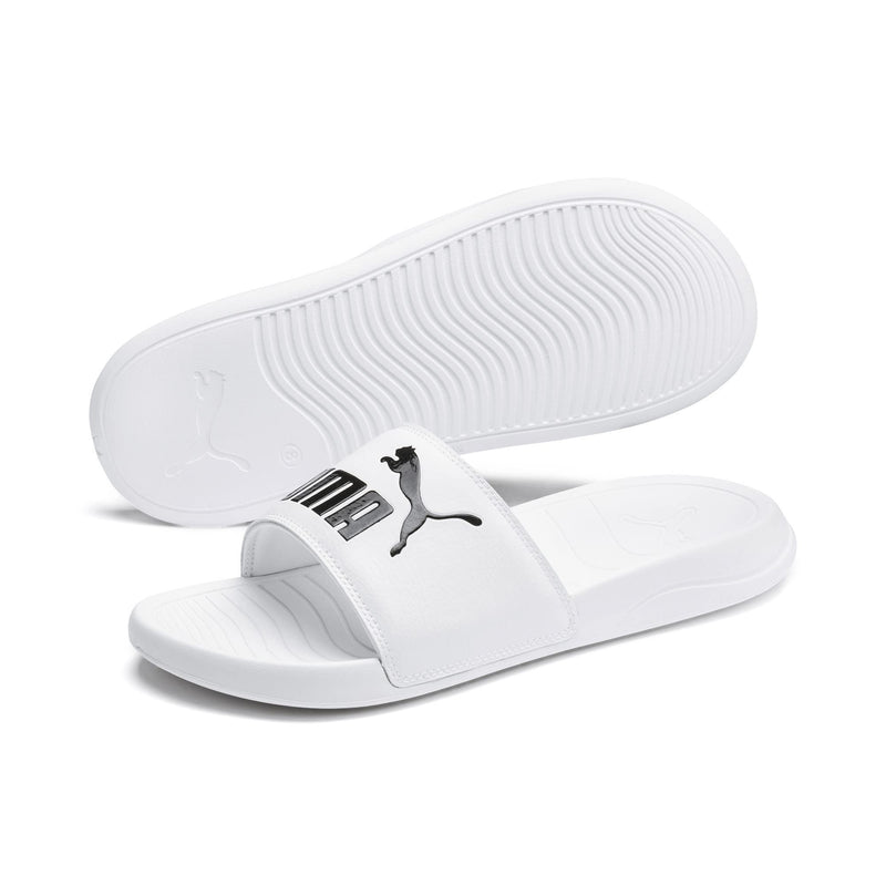 Puma Unisex Adult Popcat 20 White Black Slides-6 Kids UK (37227902)