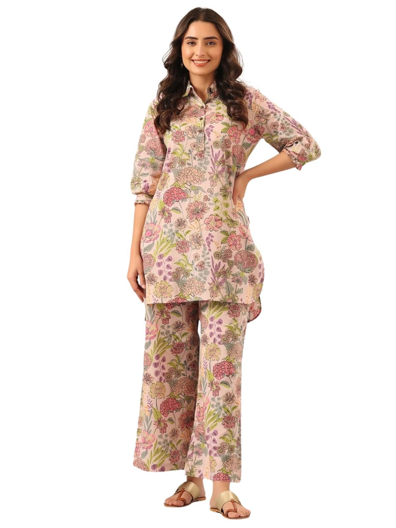 GRECIILOOKS Women Ethnic Co-Ord Set (GL-W1850&TR907_Multicolour_L).