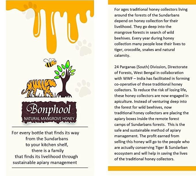 Bonphool Natural Mangrove Honey, G20 Summit Gift 490 Gram