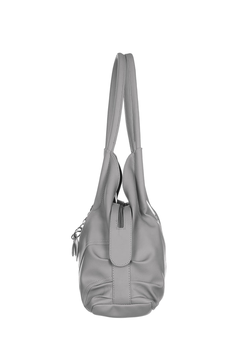 creeper Women's Handbag/Shoulder bag With 3 Zipper Pocket (Grey)