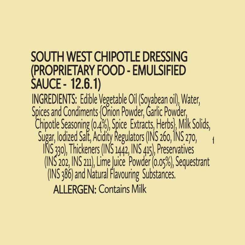 Del Monte Southwest Chipotle Dressing 275g