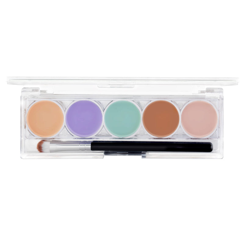 MARS 5 Colour Contour and Concealer Kit with Brush | Creamy Matte Finish & Up to 24-Hours Waterproof Formula | Easy to Blend (8.0 gm) (Shade-3)