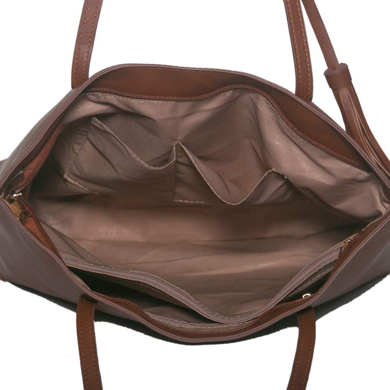 Caprese Vinci Women's Tote Bag (Brown)