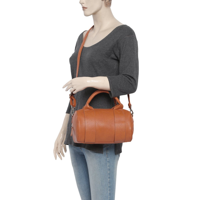 Caprese womens TERESA S Small BURNT ORANGE Satchel