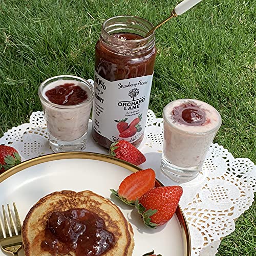 Orchard Lane Low Sugar Strawberry Jam - 80% Strawberries- No preservatives or colours- 280 grams, Bottle