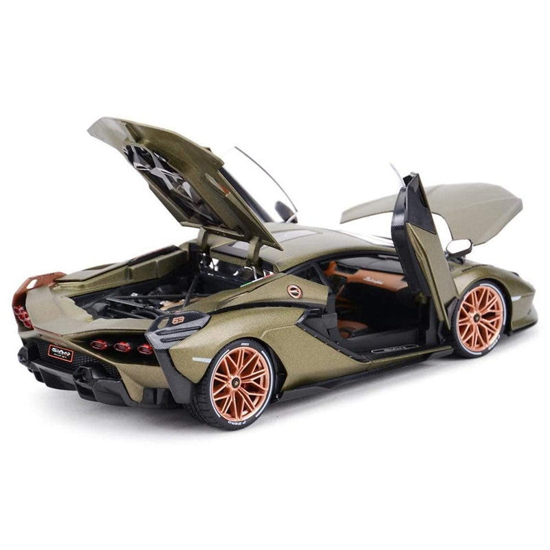 VARIYA ENTERPRISE Alloy Metal Pull Back Diecast Car Scale Model Metal Pullback Toy Car with Openable Doors & Light, Music for Gift,Party Decorations Toy (Lamborghini MILETRY)