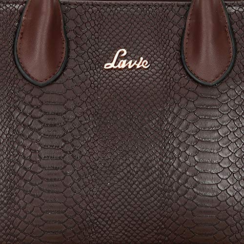 Lavie Women's Ficus Medium Satchel Bag Choco Ladies Purse Handbag