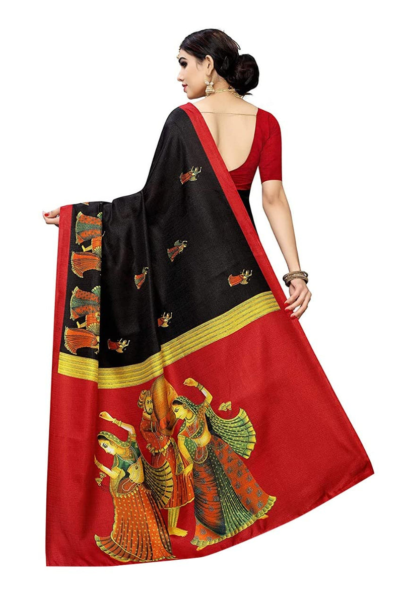 YASHIKA Women Art Silk Sarees SDPL-SDPL-RAJARANI BLACK