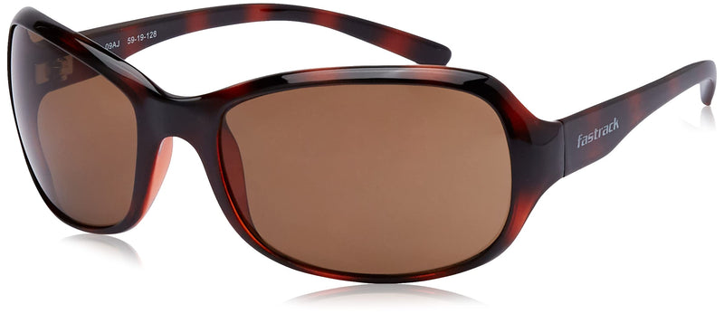 Fastrack Women's 100% UV protected Brown Lens Bugeye Sunglasses