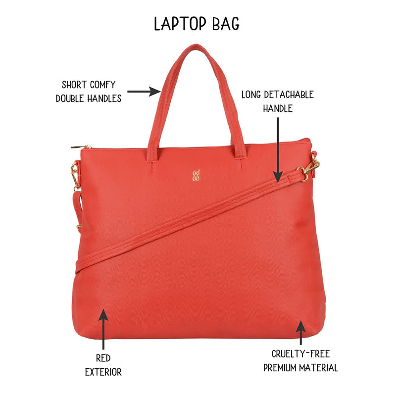 Baggit Women's Laptop Bag - Large (Red)