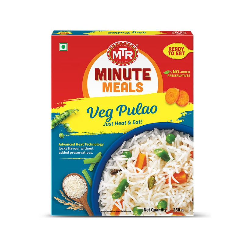 MTR Ready to Eat Vegetable Pulao, 250g