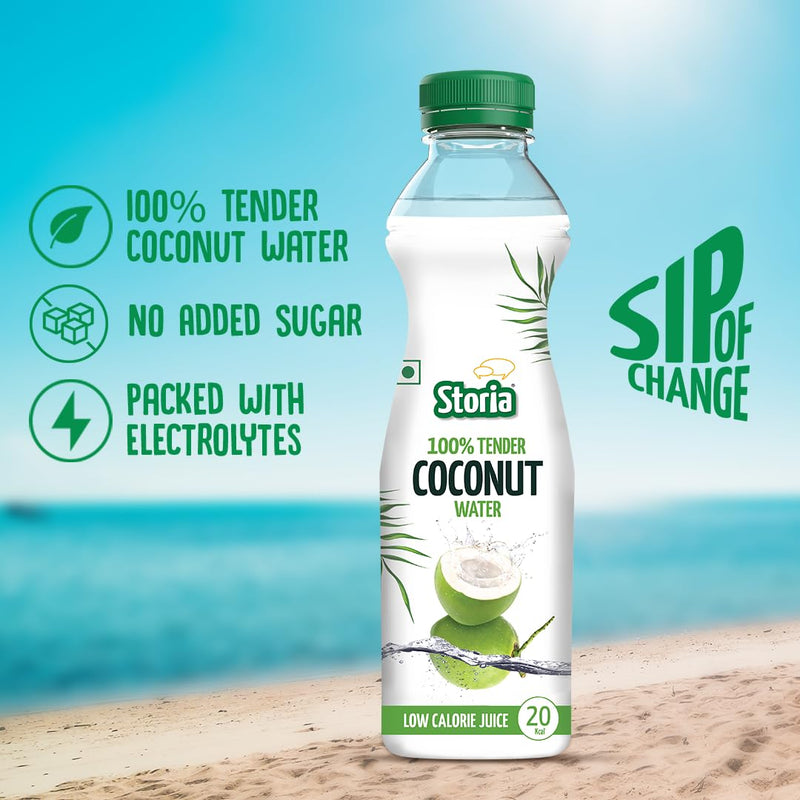 Storia 100% Tender Coconut Water- No Added Sugar - 1000 ml PET Bottle