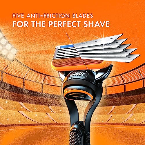 Gillette Fusion Cricket Edition Manual Razor with a Styling Back Blade and Phone stand