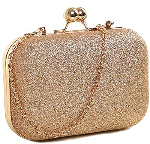 Tooba Women's Clutch (Sparkling Gold)