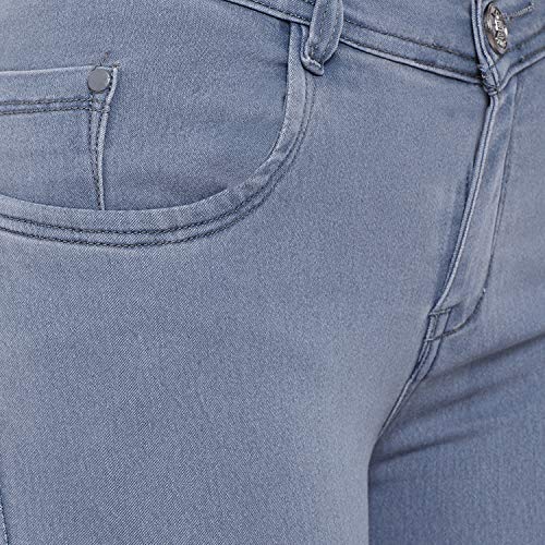 Nifty Women's Denim Stretchable Slim Fit Jeans (Jean_PLN_Grey_34)