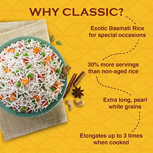 India Gate Basmati Rice Pouch, Classic, 1kg