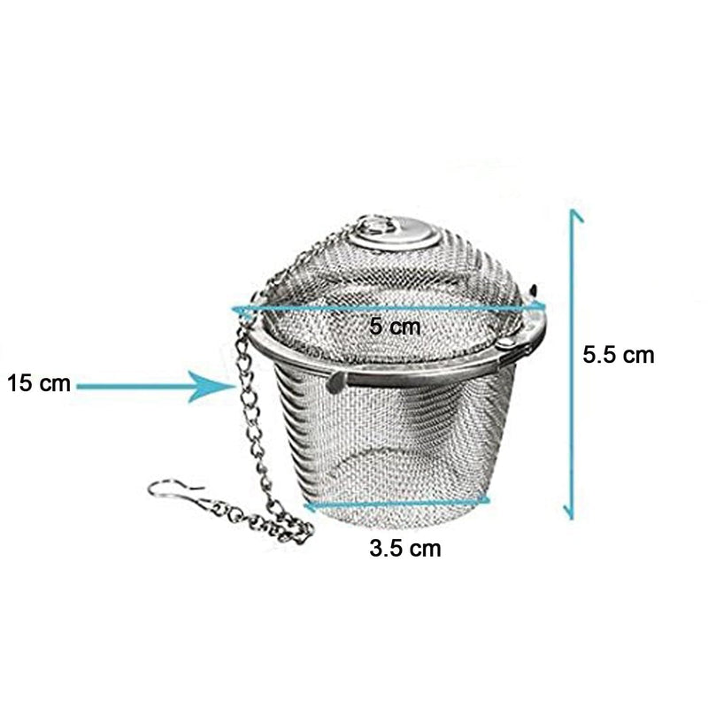 Stainless Steel Spice Tea Filter Herbs Locking Infuser MESH Ball