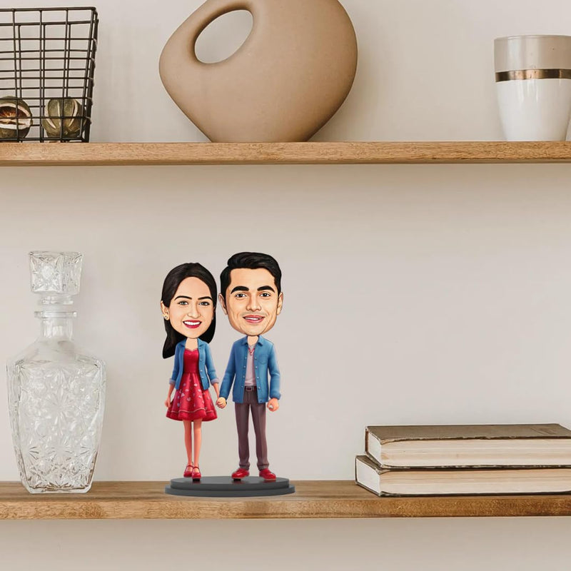 Avatar Stand Personalized Gift for Kids, Brother, Friends, Character Caricature Photo Frame Unique Design Customized Gift for Friends & Family Return Gift (Couple 5)