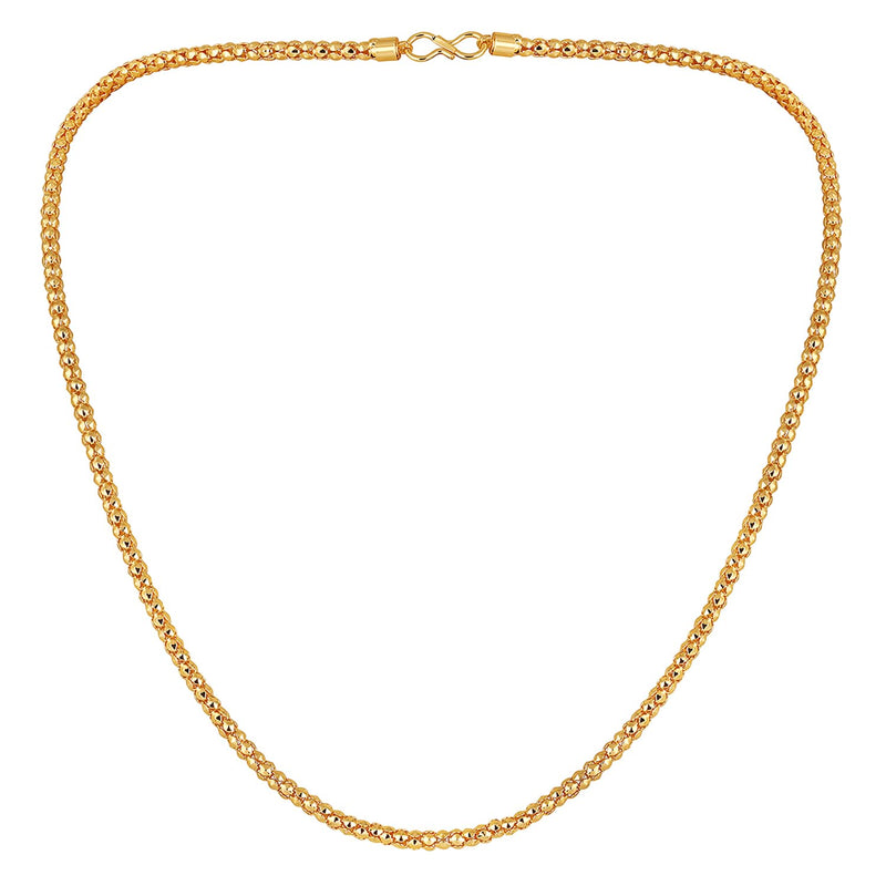 Mahi Exclusive Gold Plated Long Chain for Men and Boys (CN1100233G)