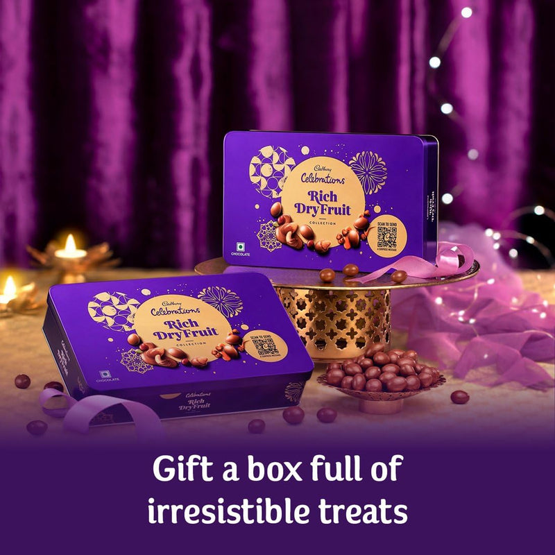 Cadbury Celebrations Rich Dry Fruit Collection Chocolate Gift Box, 177 g