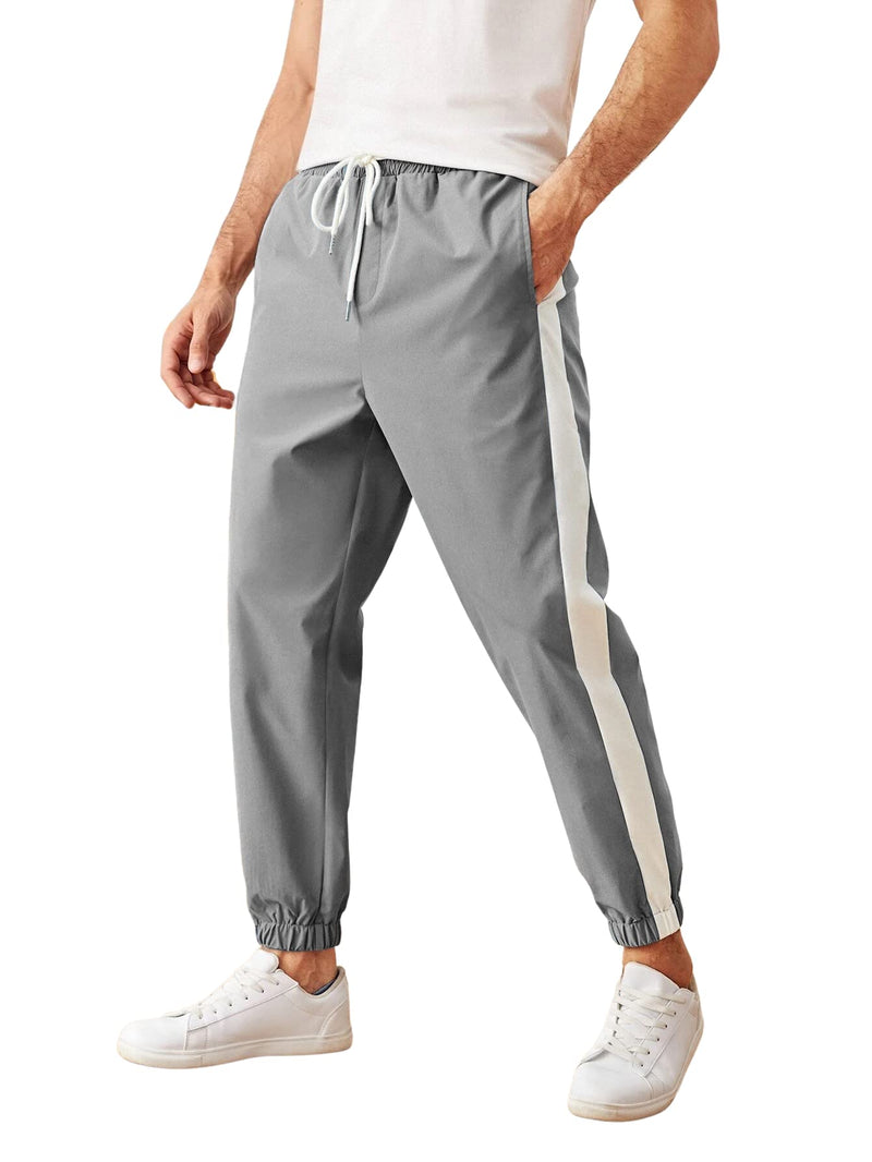 J B Fashion Track Pant for Men || Track Pants || Lycra Full Elastic Jogger Track Pant (A-TP-01-04) (2XL, Grey)