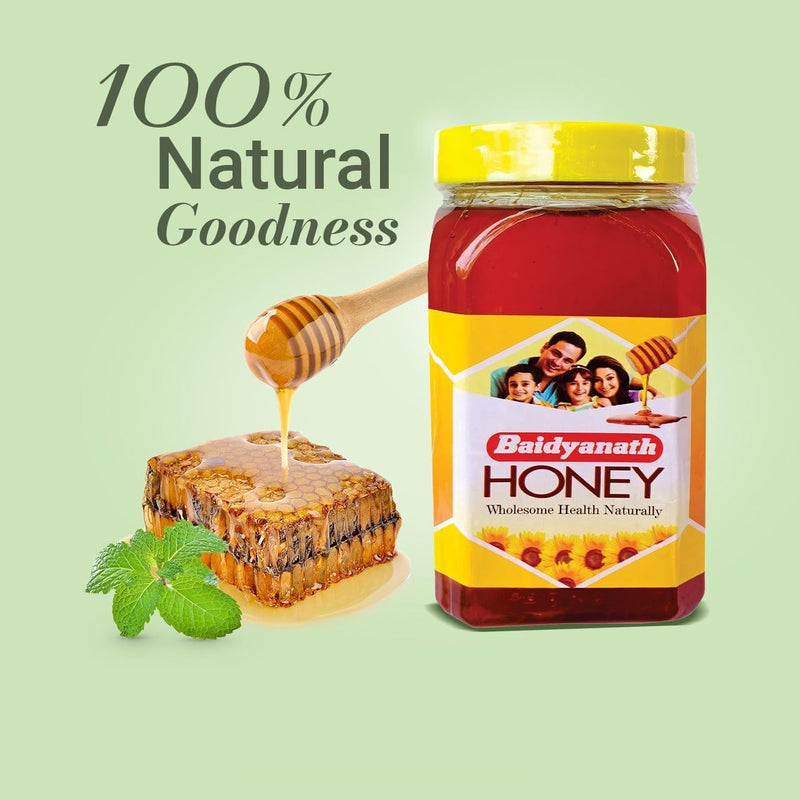 Baidyanath Honey 1Kg | Natural Immunity Booster, Pure & Wholesome - Weight Loss Support, Radiant Skin, Cough & Cold Defense | No Added Sugar