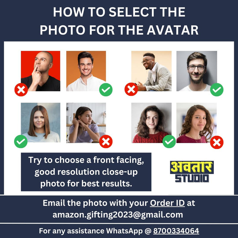 Avatar Stand Personalized Gift for Kids, Brother, Friends, Character Caricature Photo Frame Unique Design Customized Gift for Friends & Family Return Gift (Couple 5)