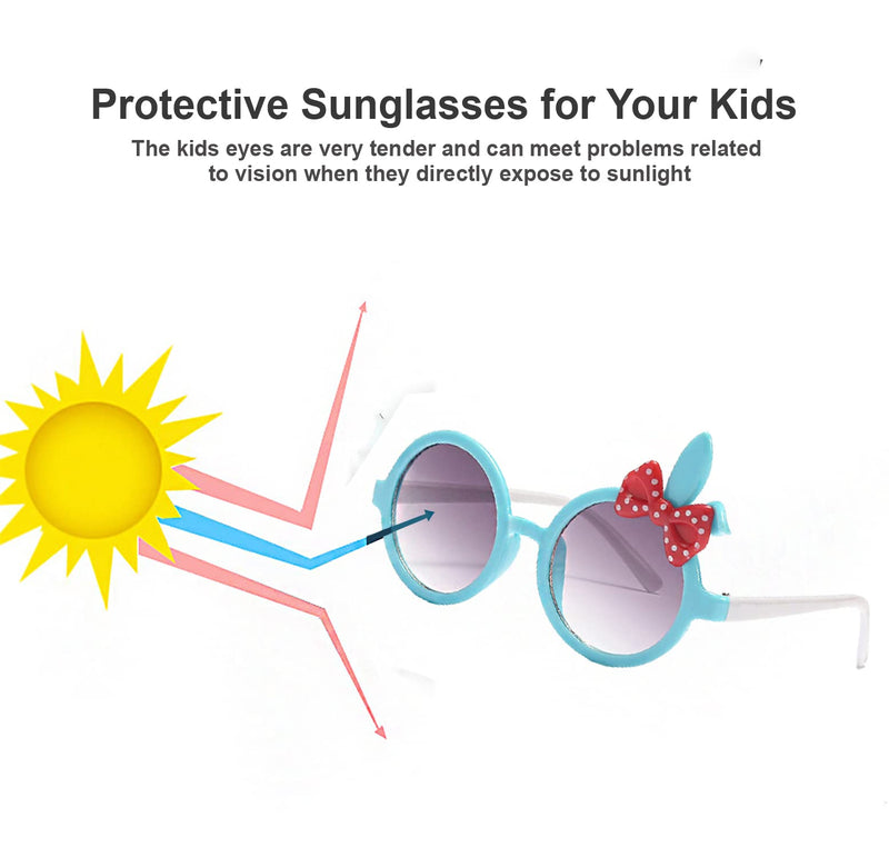 SYGA Kid's Eartie Sunglasses Blue Frame Blue Lens - Pack of 1