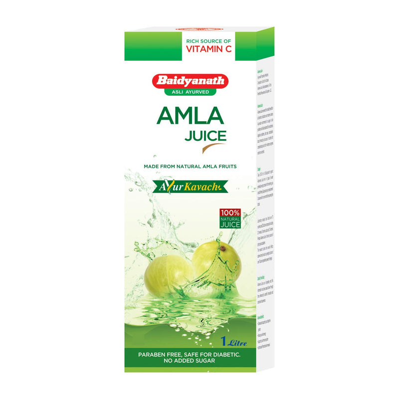 Baidyanath Amla Juice - Natural Immunity Booster enriched with Vitamin C - 1 ltr