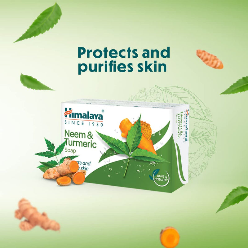 Himalaya Herbals Protecting Neem and Turmeric Soap, 75gm