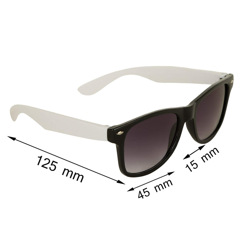 Amour Unisex UV Protected Combo Kids (3 TO 8 years) Sunglasses - Pack of 2 (Pink White Black White)