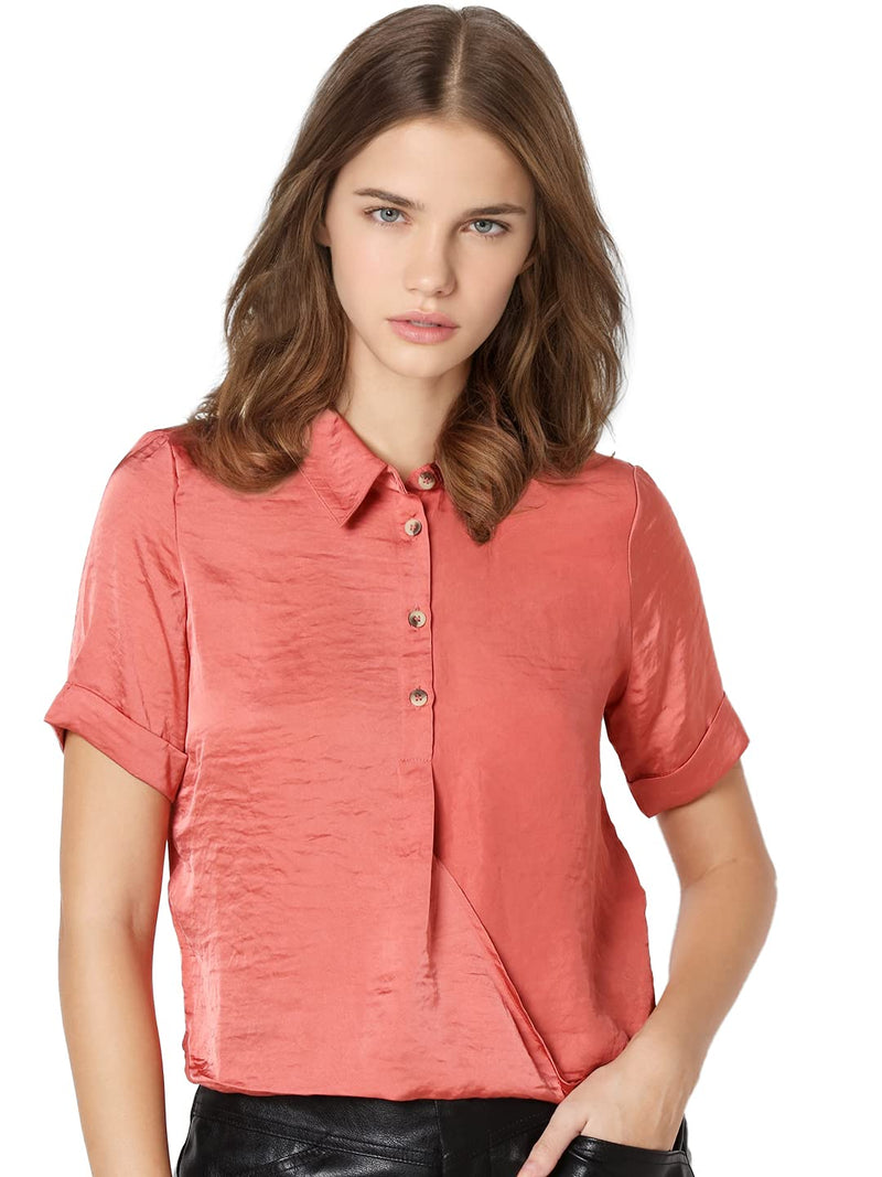 Only Women's Regular Shirt (137174301_Faded Rose X-Small)