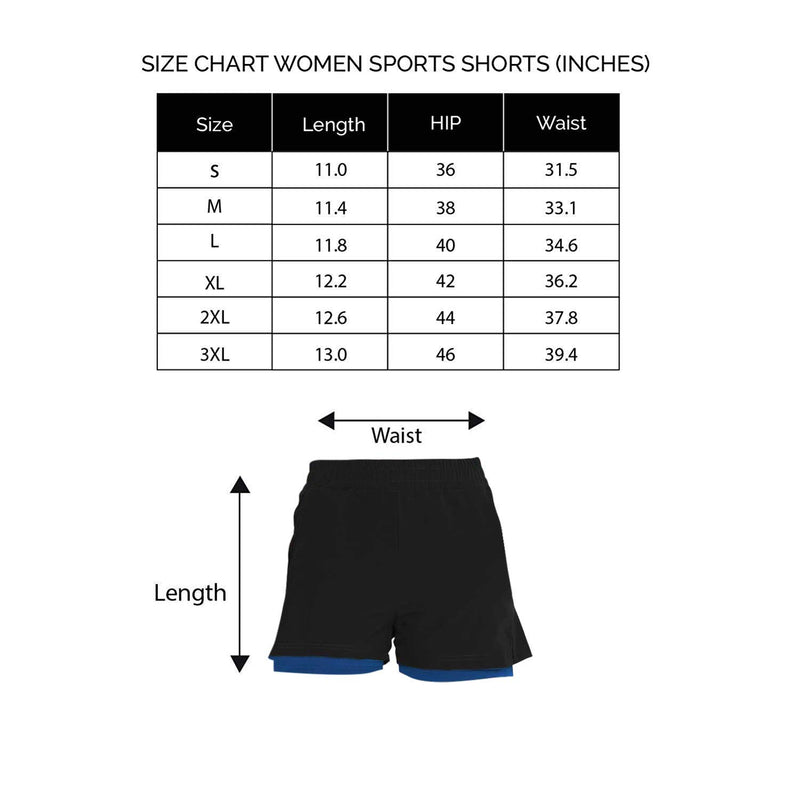 CHKOKKO Double Layered Sports Gym Workout Running Shorts for Women Green XL