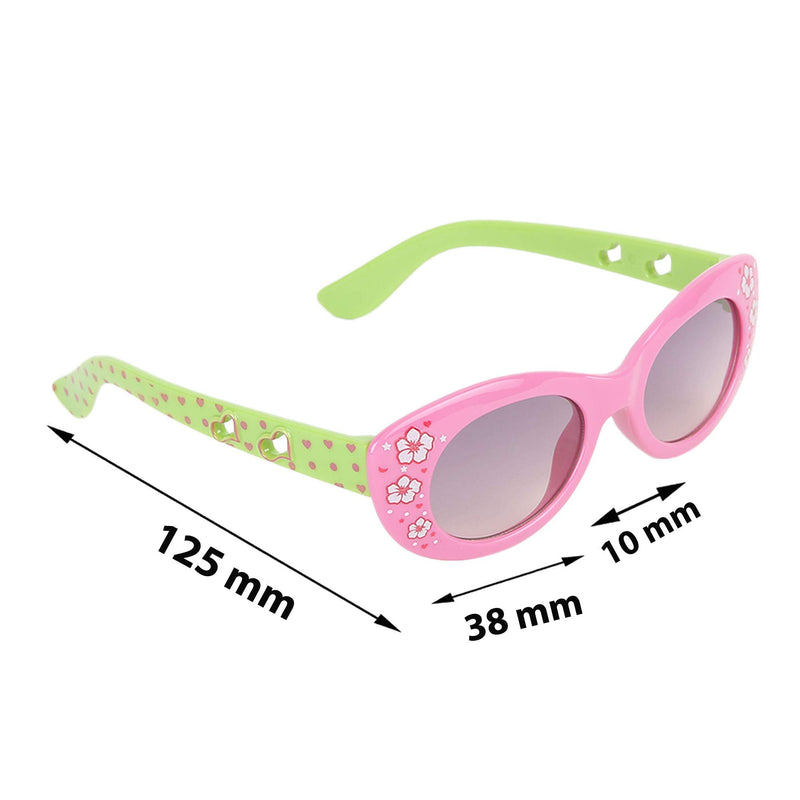 Amour UV Protected Combo for Kids 3 to 8 Years Sunglasses - Pack of 2 Black Pink