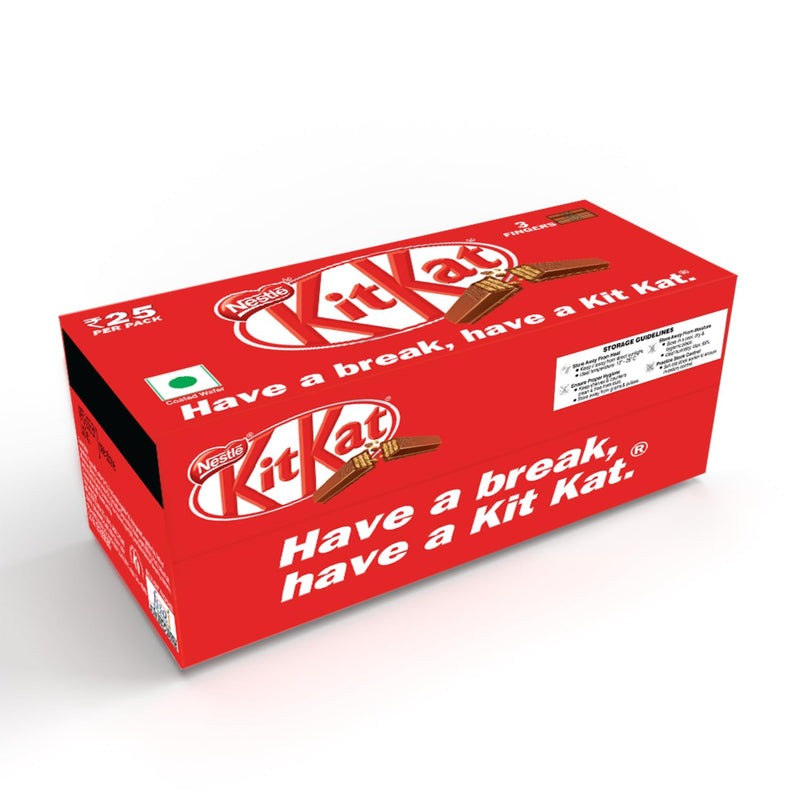 NESTLÉ KITKAT, 3 Finger Wafer Bar –28.5g, Pack of 28 Units , 798g