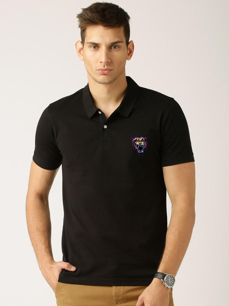 Poly Cotton Solid Half Sleeves Mens Polo T-shirt