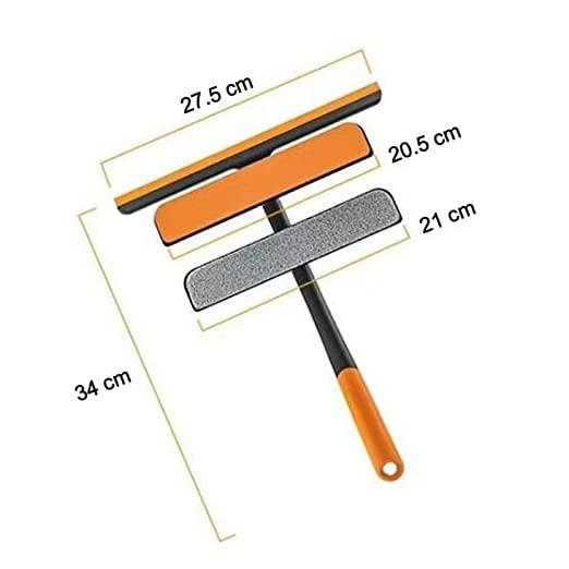 Wiper-3 in 1 Plastic Easy Glass Spray Type Cleaning Brush Wiper Clean Shave Car Window Cleaner for Car Window, Mirror