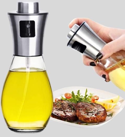 Oil Sprayer for Cooking, Refillable Stainless Steel Oil Dispenser