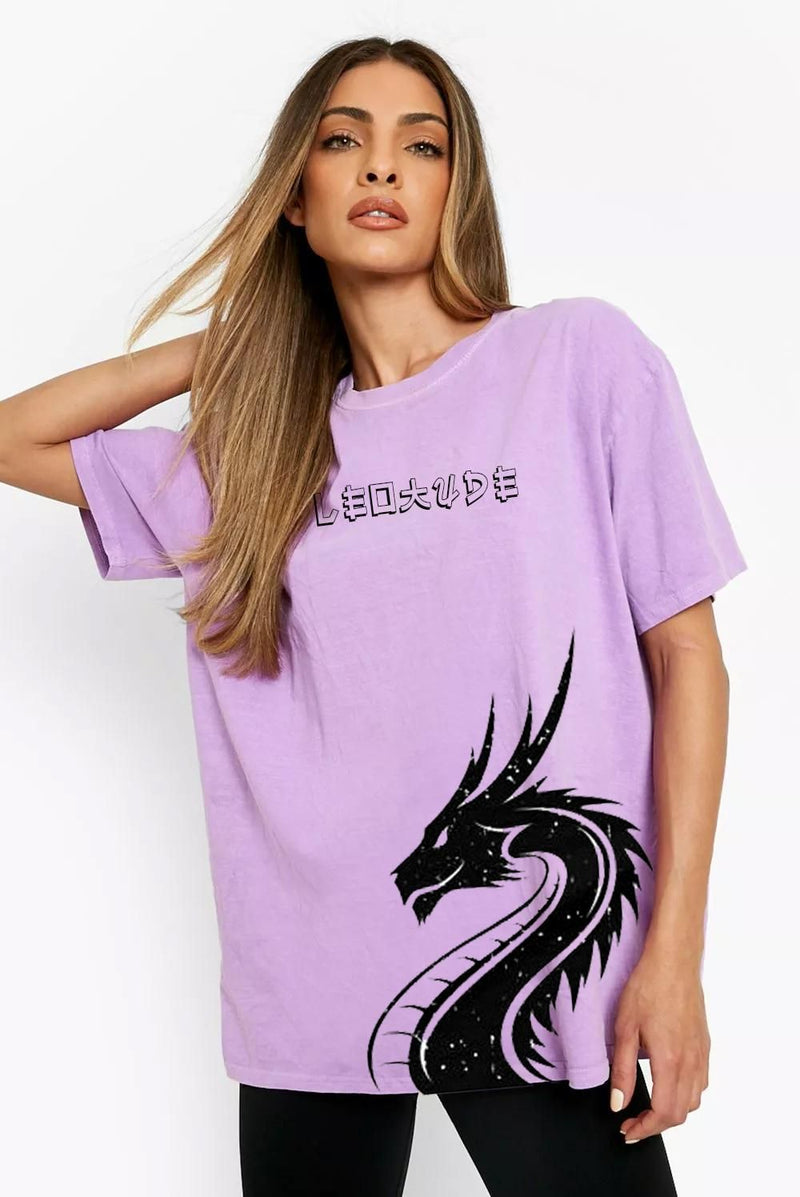 Women's Printed Loose Fit T-shirt