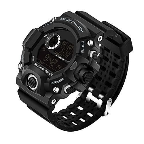 Digital Watch Shockproof Multi-Functional Automatic Black Color Strap Waterproof Digital Sports Watch for Men's�
